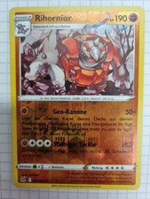 Pokémonkarte Rihornior 091/196 Verlorener Ursprung Reverse Holo SELTEN