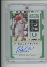 2020-21 CONTENDERS PAYTON PRITCHARD FINALS TICKET AUTO #'D /5 CELTICS DUCKS