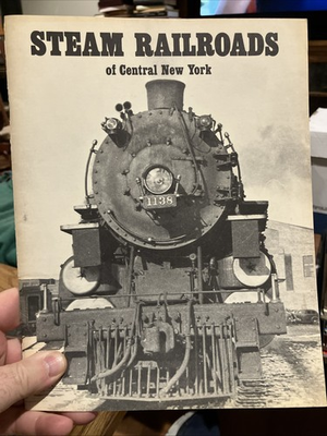 #ad STEAM RAILROADS CENTRAL NEW YORK 1973 HOJNACKI MAP 34 PAGE HISTORY $10.00