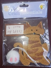 I LOVE MY KITTY  3-D Embellishments by JoAnn Craft Essentials