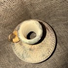 Jug Vintage Mexican Terra Cotta Pottery Jug Handmade Earth Tone 8 Inches Tall  — photo 7