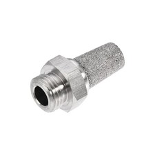 NPT1/4 Male Thread Sintered Exhaust Muffler Air Muffler 316 Stainless Steel