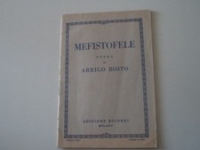 ANTICO LIBRETTO OPERA MEFISTOFELE - ARRIGO BOITO - 1952 - ED. RICORDI