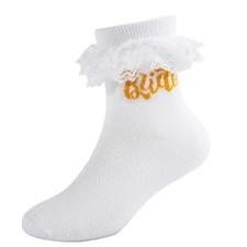 LGFKJNNJ Whisper-Light Bridal Ankle Socks   Ethereal Lace One Size, Multi