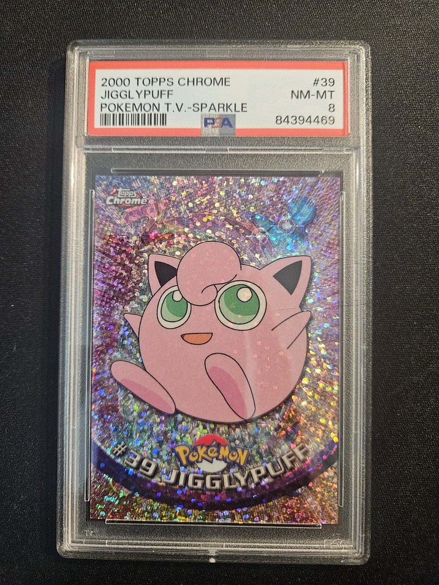 ポケモン2000 ホログラムカード Jigglypuff Sparkle Topps Chrome 2000 Pokemon TV #39 PSA 8 | eBay