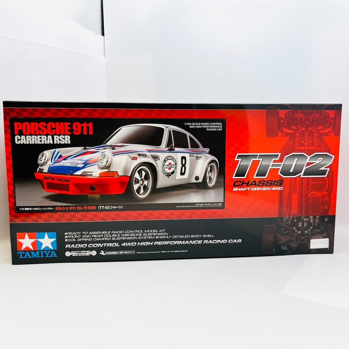 タミヤ TB-02 Porsche RC Tamiya 1/10 Porsche 911 Carrera RSR TT-02 4x4 On-Road