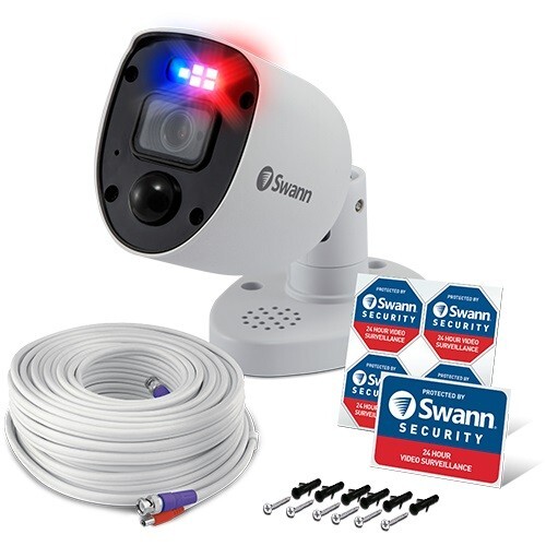 Swann PRO-4KRL 4K Enforcer Bullet CCTV Camera Flash Light Siren For DVR 5680 x 1
