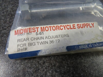 NOS Midwest Rear Chain Adjuster Set Fits: Harley 36-72 Big