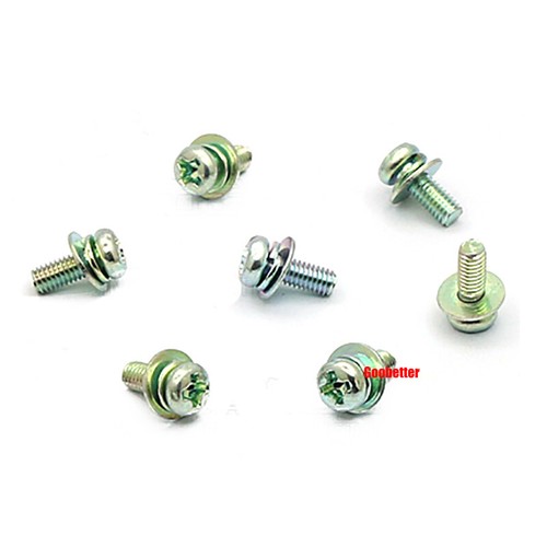 M2 M2.6 M3 M4 Phillips Pan Head Machine Screws With Washer Round Cross Bolts Set - Picture 8 of 39