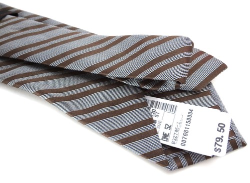 Necktie Joseph Jos A Bank Gray Stripes Silk Men's Tie New Accessories - Picture 5 of 7