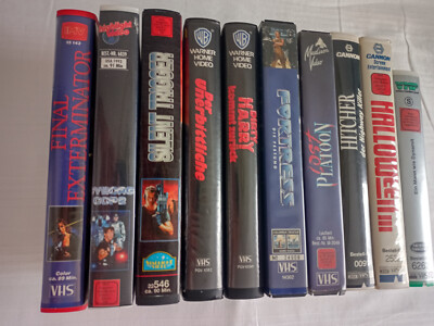 10 Original Videokassetten - Konvolut - Vhs - Alle ab 18