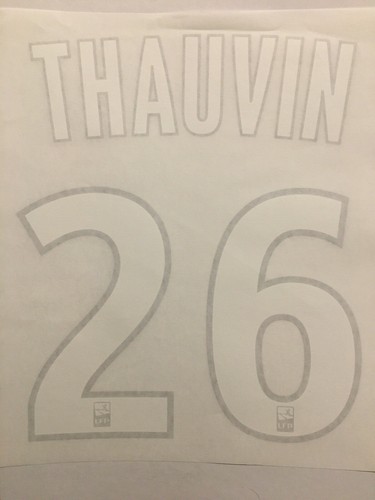 Lot De 2 Flocages OM Thauvin 26 Enfant - Maillot Extérieur 2019/2020 - Neuf