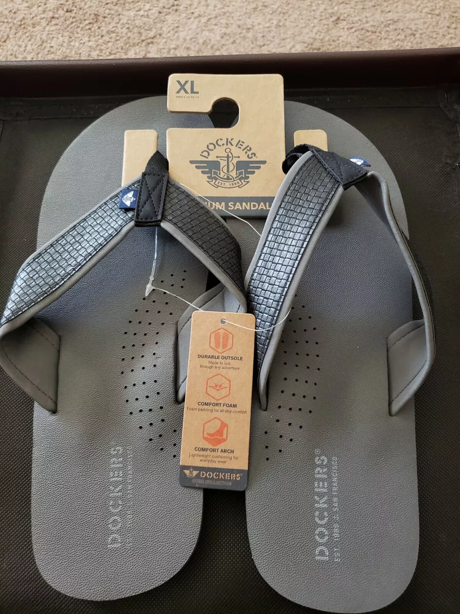 Dockers mens 2024 flip flops