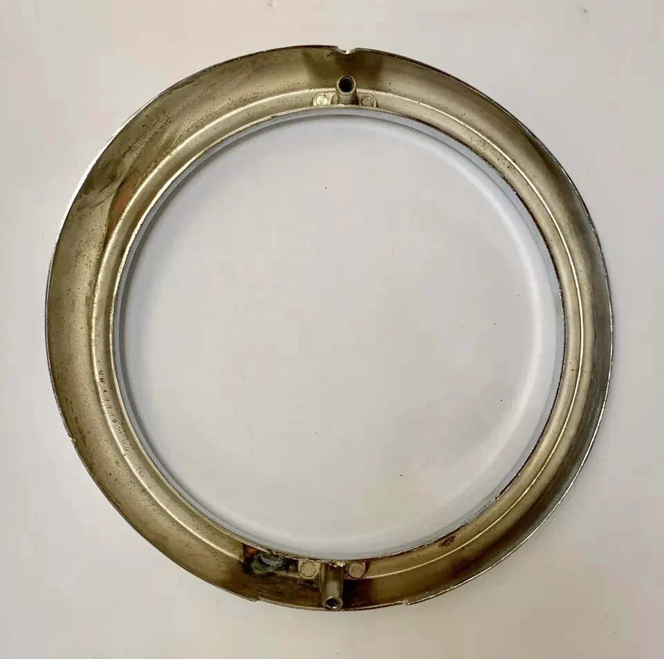1957 DeSoto Firesweep Right Side Chrome Headlight Bezel Cover Trim 1770930 NOS. - Image 3 of 4