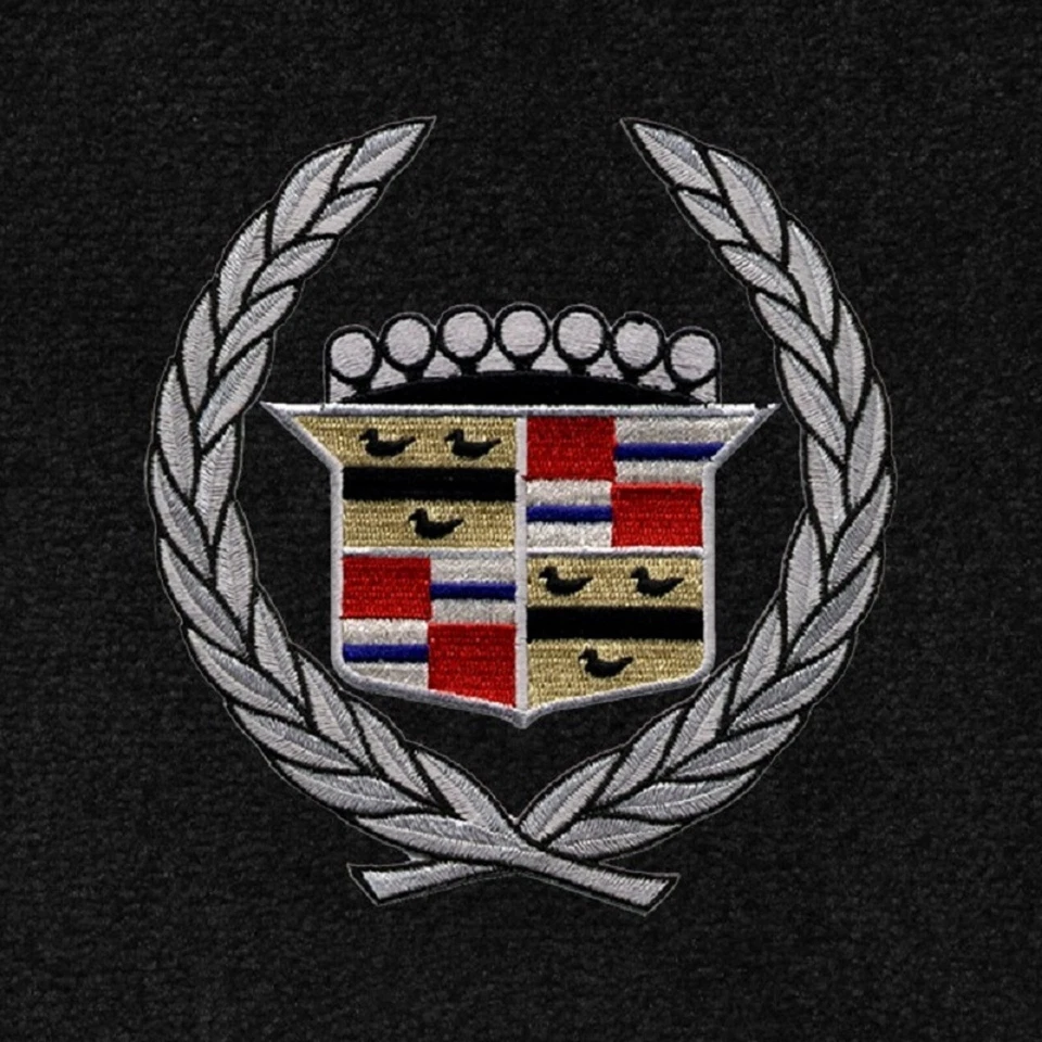 Lloyd Mats Velourtex Cadillac DeVille Silver Crest Front Floor Mats (1963-2001) - Image 3 of 4