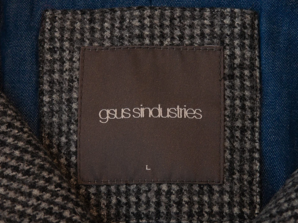 Abrigo de pata de gallo gris Gsus Sindustries 27474 Foto 2 de 4