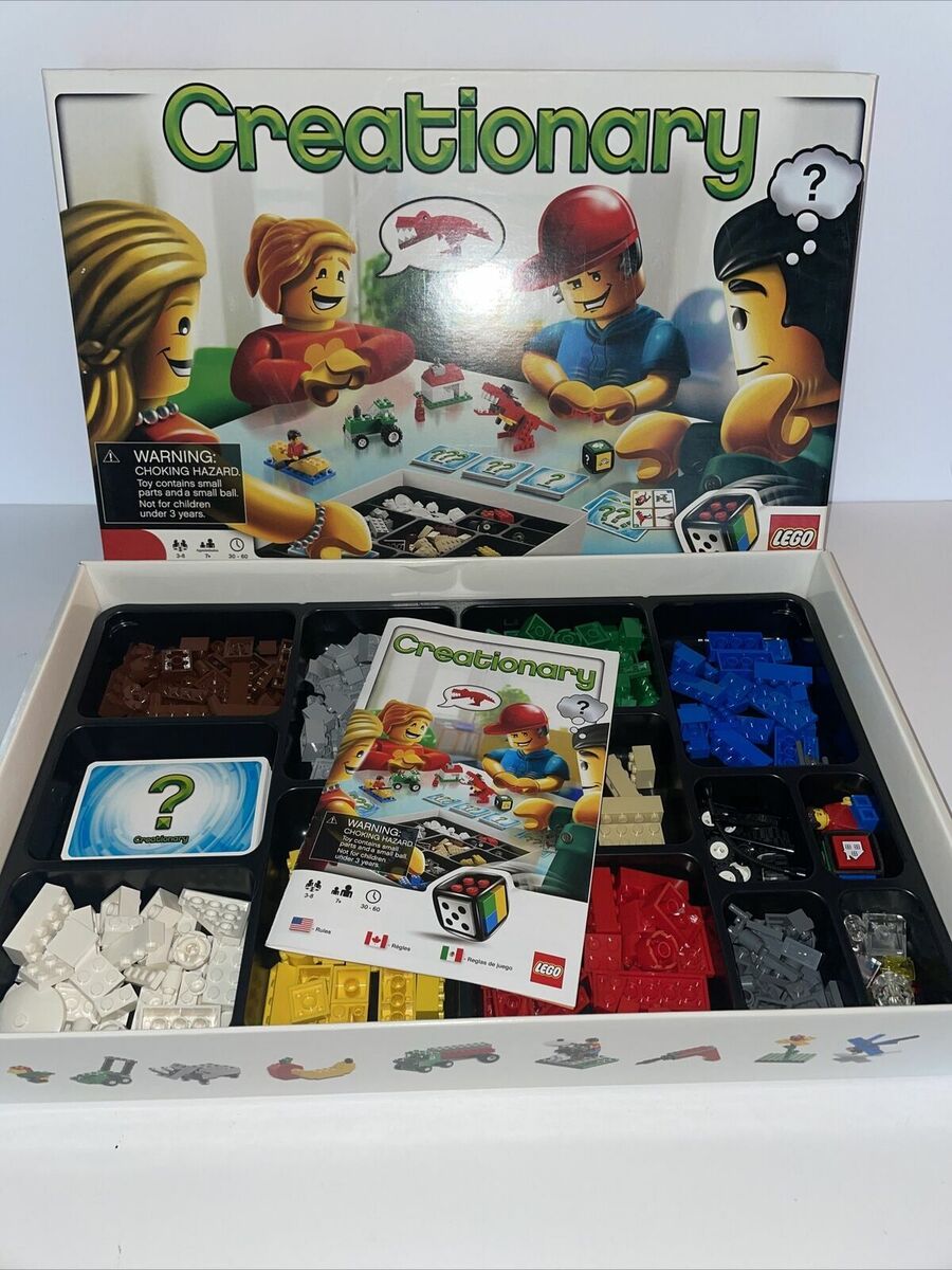 Lego Creationary Board Game Building Set 3844 Complete w/Manual And Box