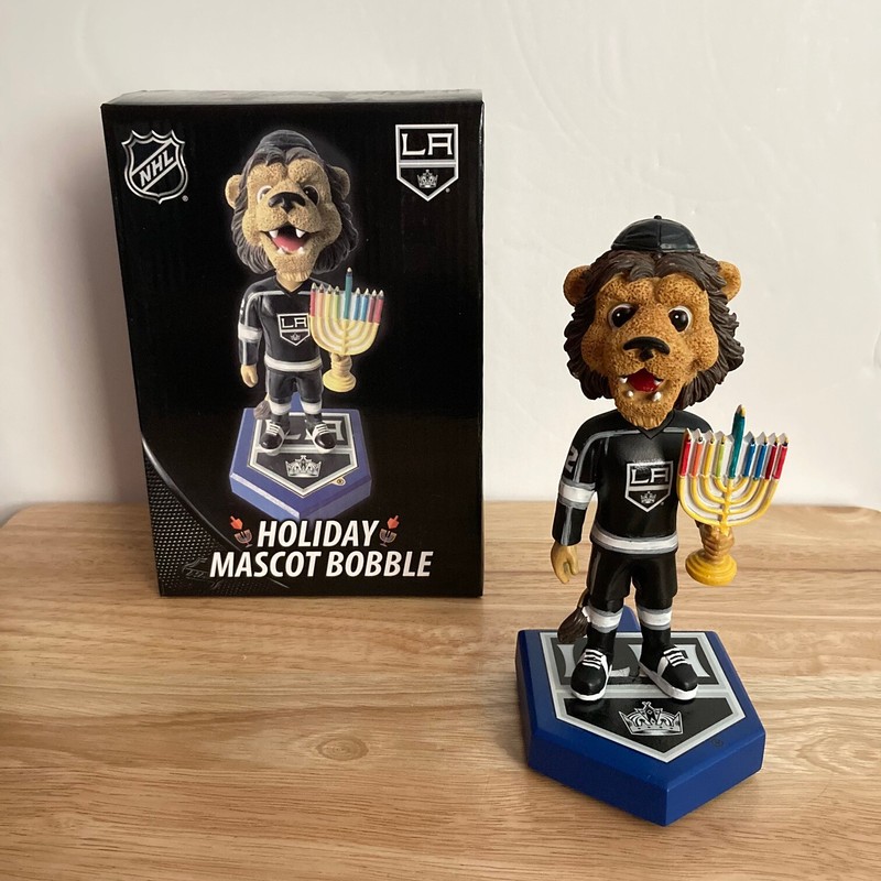 NHL Los Angeles Kings Bailey Mascot Bobblehead - Hanukkah *LIMITED TO 180*