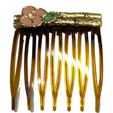 1928 Enamel Bamboo Hair Comb
