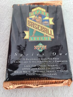 1993 Upper Deck MLB Series 1, 1 Pack (15 cards Holographically Enhanced)