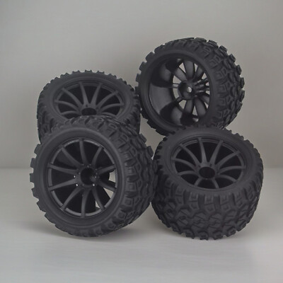 1/16 RC Tires Wheels 12mm Hex for E-Revo VXL Truck with Foam Insert Design