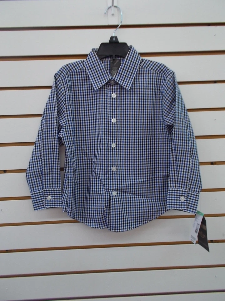 Boys Dockers $52 3pc Black, Gray, & Blue Sweater Vest Suit Sizes 4 - 7 - Image 2 of 4