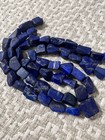 Freeform Natural Lapis Lazuli Beads Strand Afghanistan 16” Lot Of 2 — photo 2