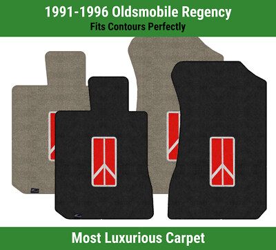 Lloyd Luxe Front Mats for '91-96 Oldsmobile Regency w/Oldsmobile Emblem Red
