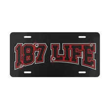 187 Life logo Plate