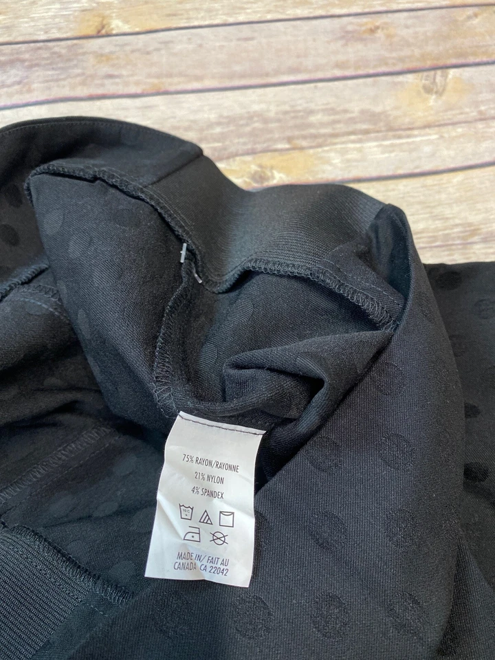 Nuevo con etiquetas Pantalones Margaret M Maternidad Pierna Recta Bajo Vientre Lunares Foto 3 de 3