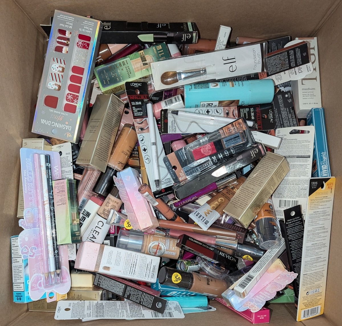 エルフ 100 PCS WHOLESALE LOT MAJOR BRAND COSMETICS *NO NAIL POLISH