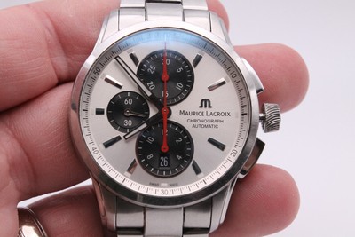 Maurice Lacroix Pontos 43mm Stainless Steel Automatic Chronogrpah PT6388 = READ