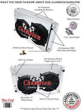 2 Row 1 Er Champion Radiator2 12 Fansshroud For 1980 - 1988 Ford Thunderbird 2 Row 1 Er Champion Radiator2 12 Fansshroud For 1980 - 1988 Ford Thunderbird