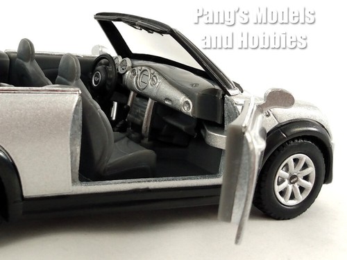 Mini Cooper S Convertible 1/28 Scale Diecast Model by Kinsmart - SILVER - Picture 8 of 12