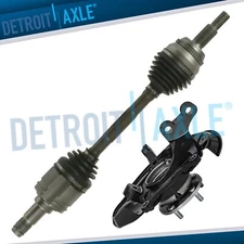 Front Left Steering Knuckle Wheel Hub CV Axle for Toyota Highlander Lexus RX450h