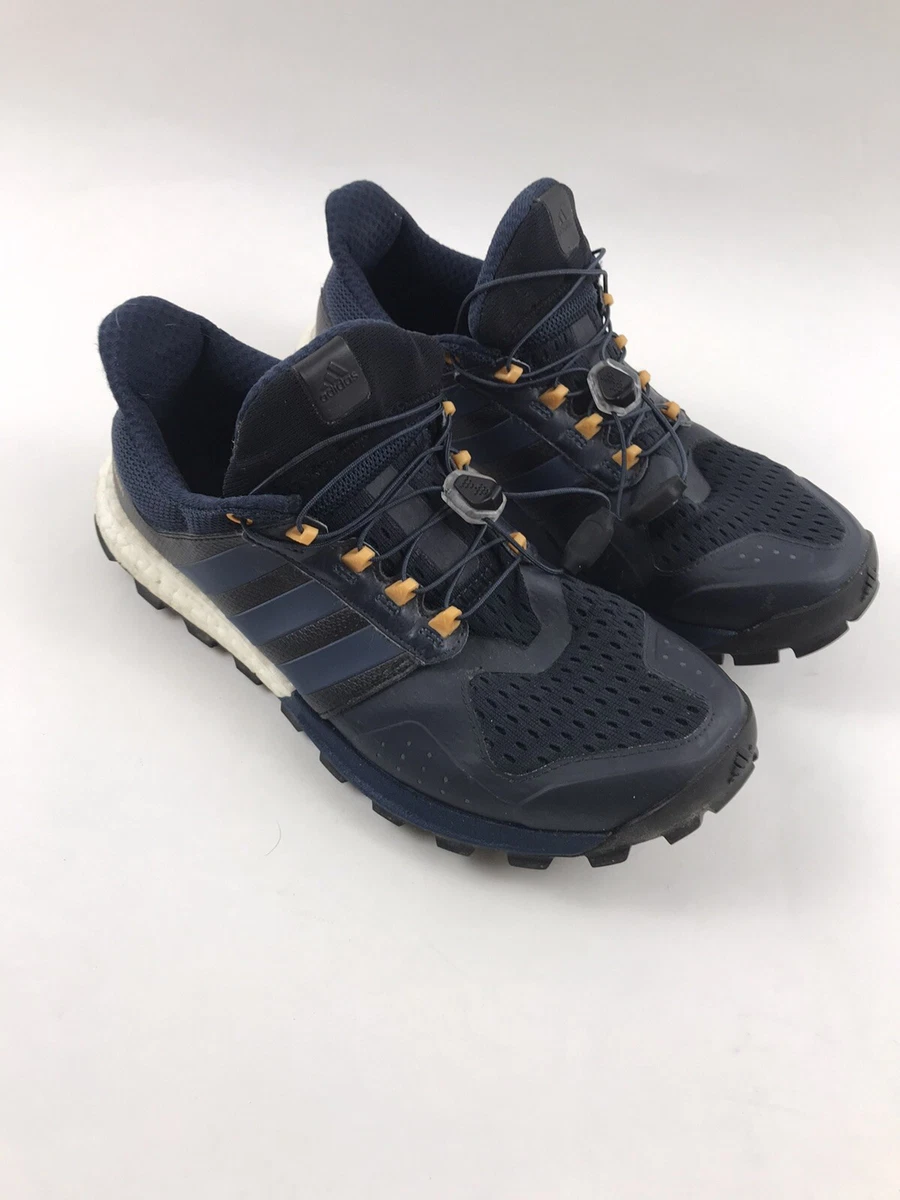 ADIDAS Continental Adistar Boost Trail Blue Yellow Black Mens Shoes | eBay