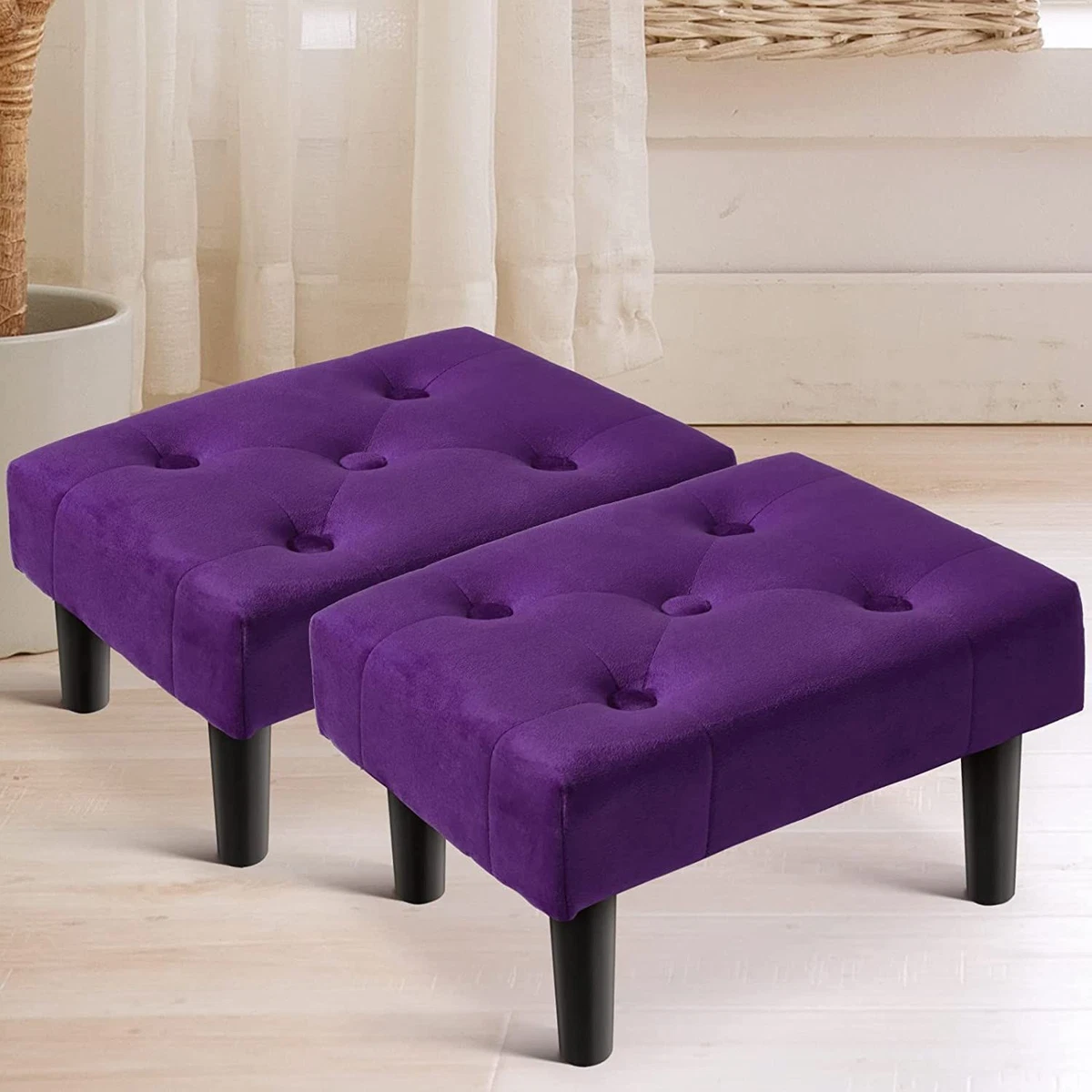 Purple on sale ottoman stool