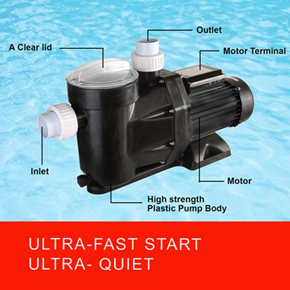 Hi-Speed Super Pump For In-Ground Swimming Pool Pump For Hayward Pool Pump Motor - Image 3 of 4