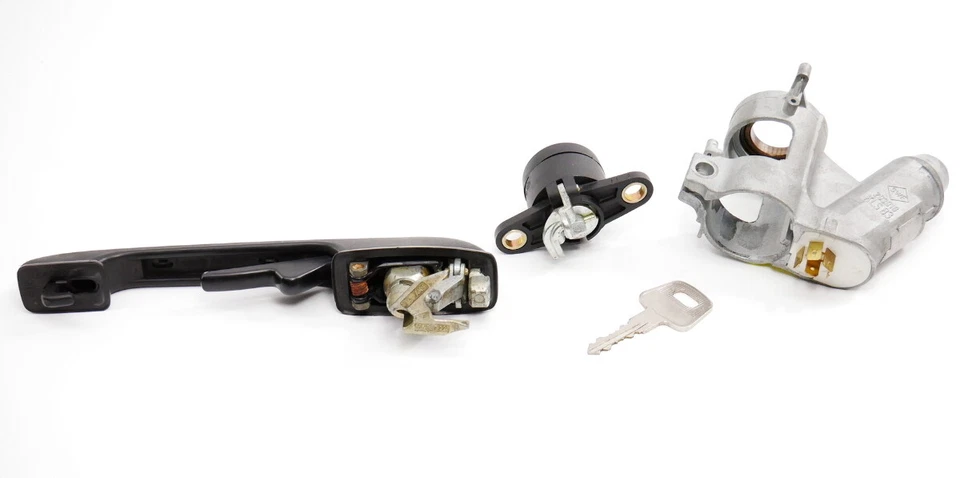 Juego de cerradura de maletero con manija de llave de encendido 80-93 VW Cabriolet Rabbit Convertible MK1 ~ Foto 3 de 4