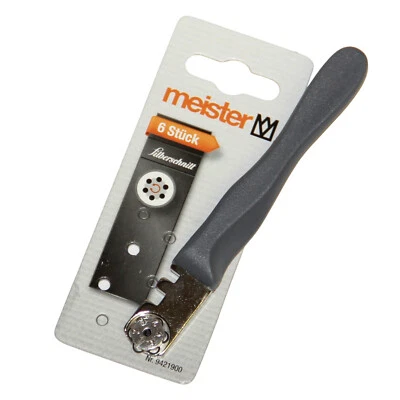 Meister Glasschneider Silberschnitt 130 mm 3–10mm Glas 6 Ersatzrädchen