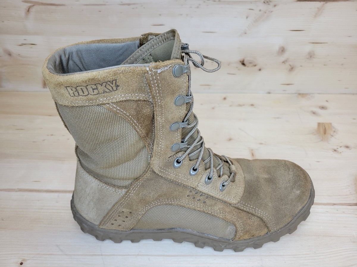 Size 13 W Rocky Mens Coyote Brown Leather S2V Tactical  display picture 3