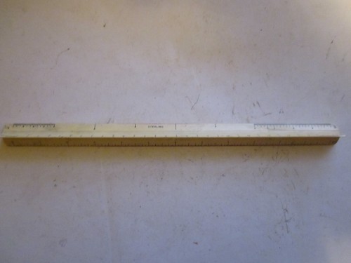Sterling MFG Co. 3-Sided Triangular Engineer Drafting Scale Ruler | eBay