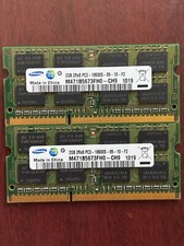 Samsung 4GB 2x2 PC3-10600S DDR3-1333MHz Laptop Memory