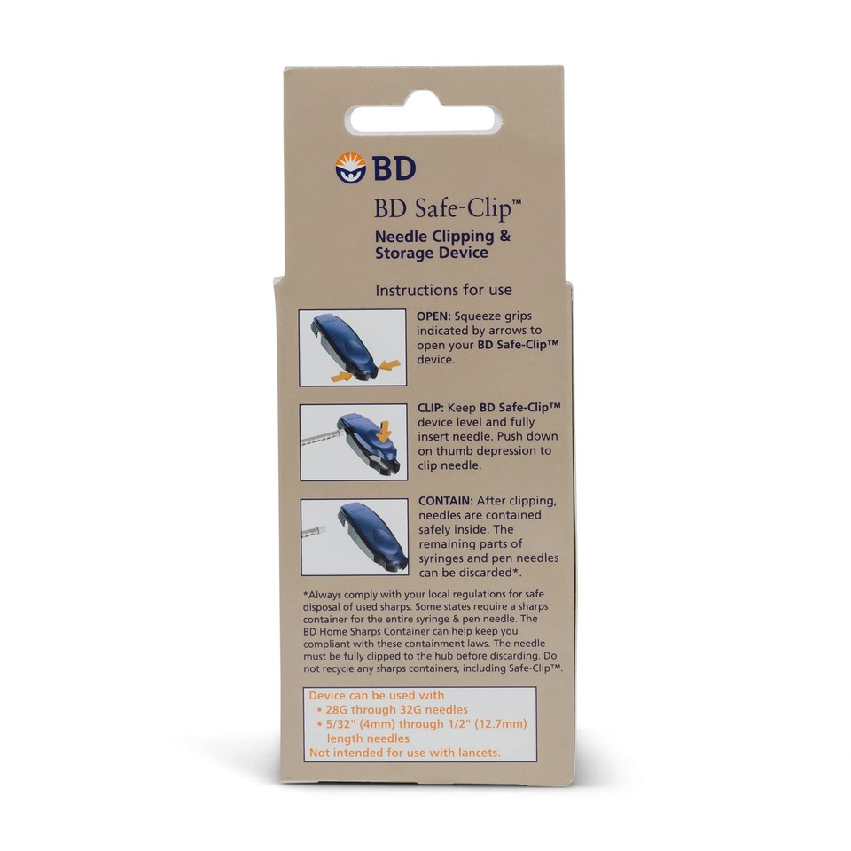 BD Medical 328235 SafeClip Needle Clipper & Storage Mini Sharps