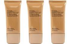 3 Revlon BEYOND NATURAL Skin Matching Makeup 230 MEDIUM SEALED 308