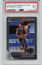 2019-20 HOOPS PREMIUM STOCK #217 BRANDON CLARKE ROOKIE RC GRIZZLIES, PSA 9 (190)