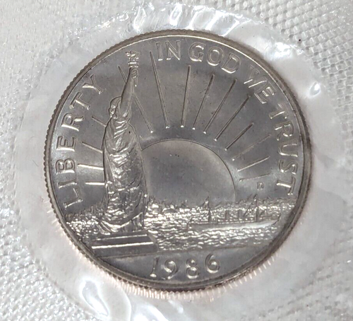 Vintage 1986 US Mint Liberty Commemorative Half Dollar Coin Uncirculated - Picture 2 of 7