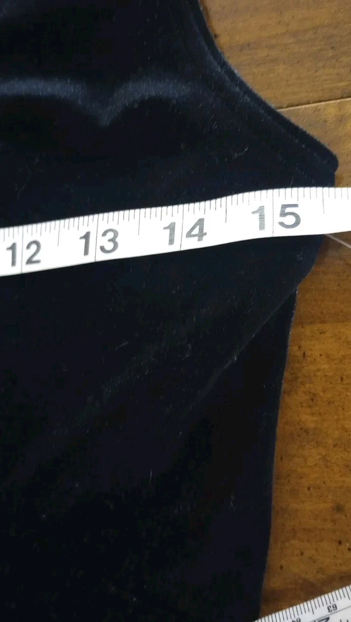 UNDERCOVER Abito donna Victorias Secret vintage Y2K velluto taglia S nero stravagante gotico sexy