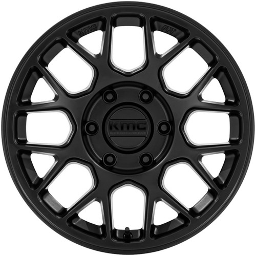 17x8.5 -10 KMC KM730 Hatchet 5x5.0 Matte Black Wheels (Set of 4) - Picture 3 of 3
