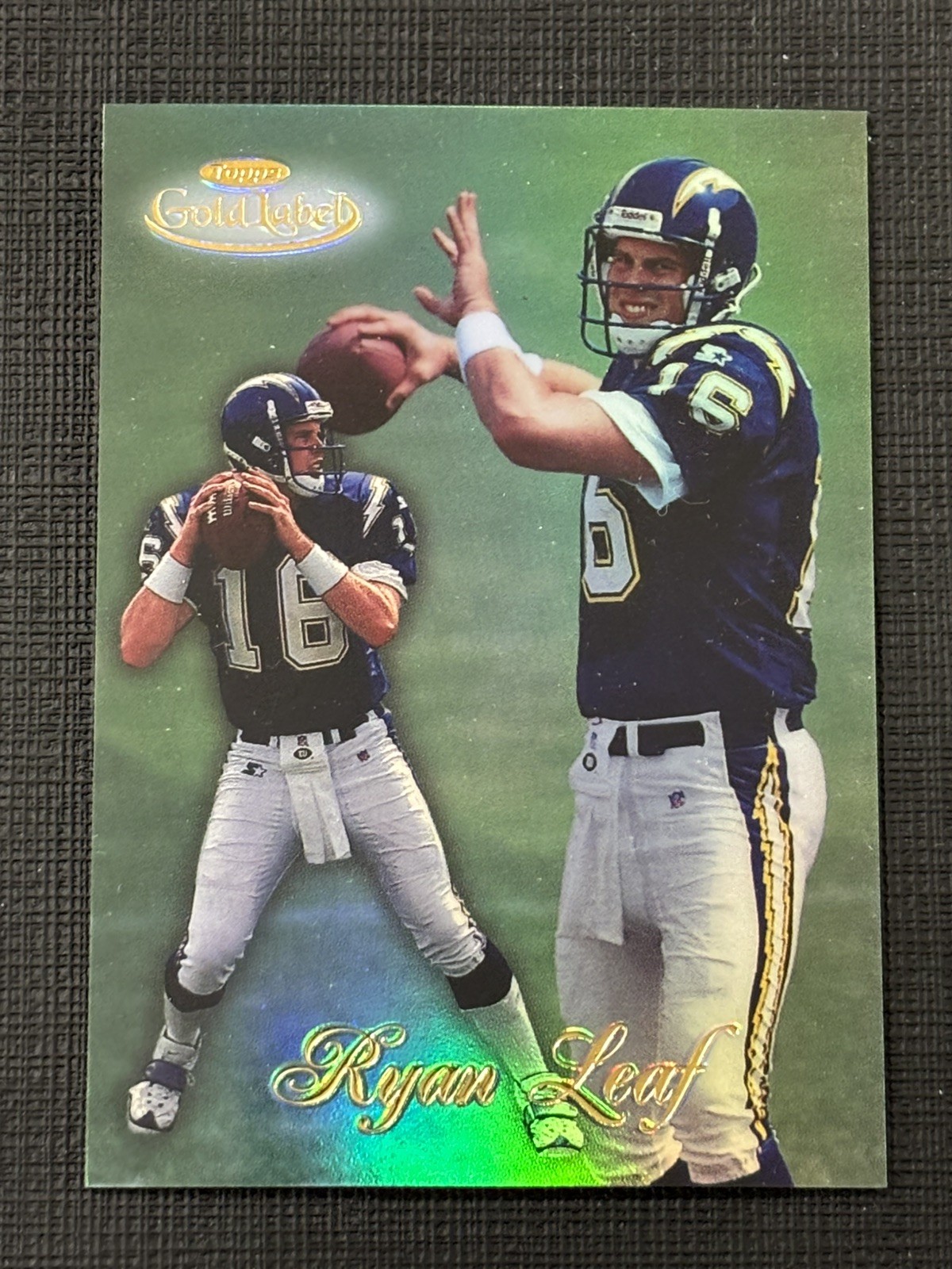 1998 Topps Gold Label #95 Ryan Leaf Rookie Card RC San Diego Chargers